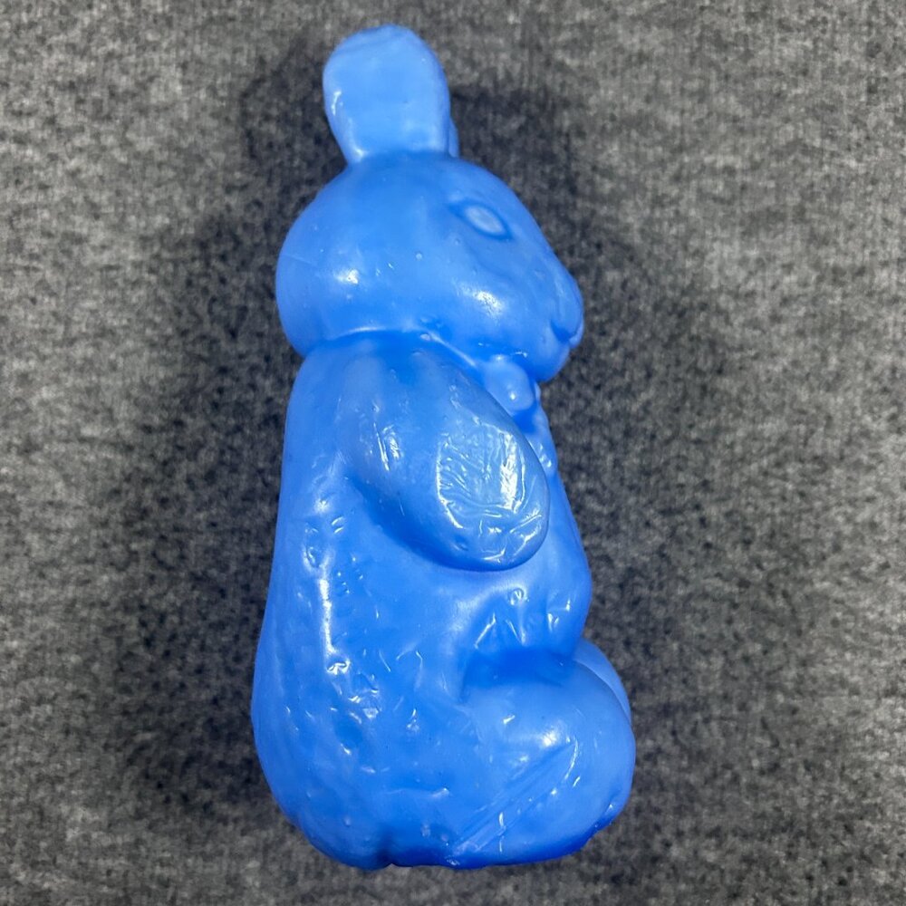 Vintage Large Blue Easter Bunny Candle 8" Never Burned - Picture 4 of 5